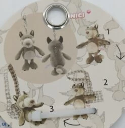 Nici 91066 Schlüsselanhänger Woody Wulf Wolf Flaschenhalter 12cm Taiwan Limited -Boutique-Laden für Plüschtiere IMG 20230128 110912