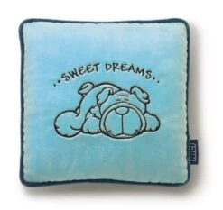 Nici 27590 Kissen Hund Mops Quadratisch 25x25cm Plüsch Kuschelkissen