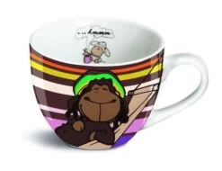 Nici 31926 Porzellantasse XL Schaf Jolly Bob 500ml Kaffeetasse Teetasse