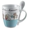 Nici 30053 Tasse Jolly "hmmm.." Blau Mit Löffel Porzellan Kaffeetasse Teetasse -Boutique-Laden für Plüschtiere NIC30053 1 a brandora